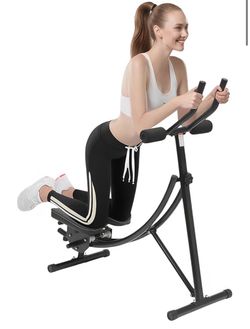 Adjustable Ab Trainer Machine 330lb Ab Workout Equipment with Knee Protection, 3 Intensities & Smart Tracking LED Display Ab Machine for Stomach Worko