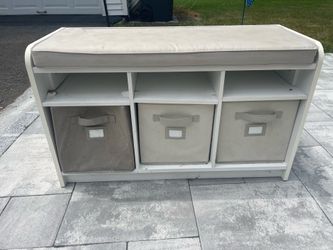 Martha Stewart Living and Learning Collection Kids' Storage Bench - White