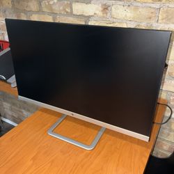 24in HP Monitor + laptop stand