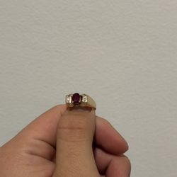 14k Gold Ruby Ring