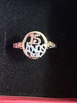 Quinceanera ring 14k