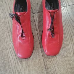 Paul GREEN RED SHOES SIZE 6