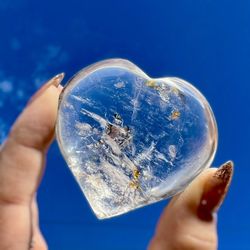 Crystal Heart Clear Quartz Gemstone