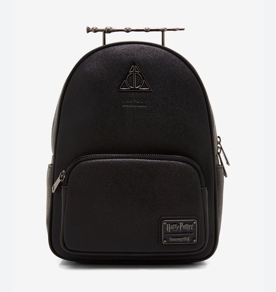 deathly hallows loungefly mini backpack Harry Potter Floral Backpack, Multi-Colour, multicoloured Fashion Fun Details Vegan leather materials and metal hardware give shape to this enchanting mini backpack and ensure its sturdy enough for casual errands or apparating to the next Quidditch World Cup Loungefly Backpacks for Harry Potter