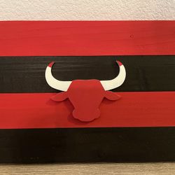 Chicago Bulls Themed Wood Art
