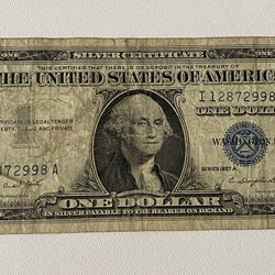 One Dollar Blue Seal Silver Certificate 1957