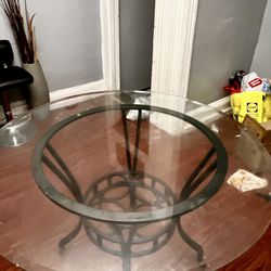 2 GLASS TABLES 