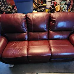 Leather Recliner Couch