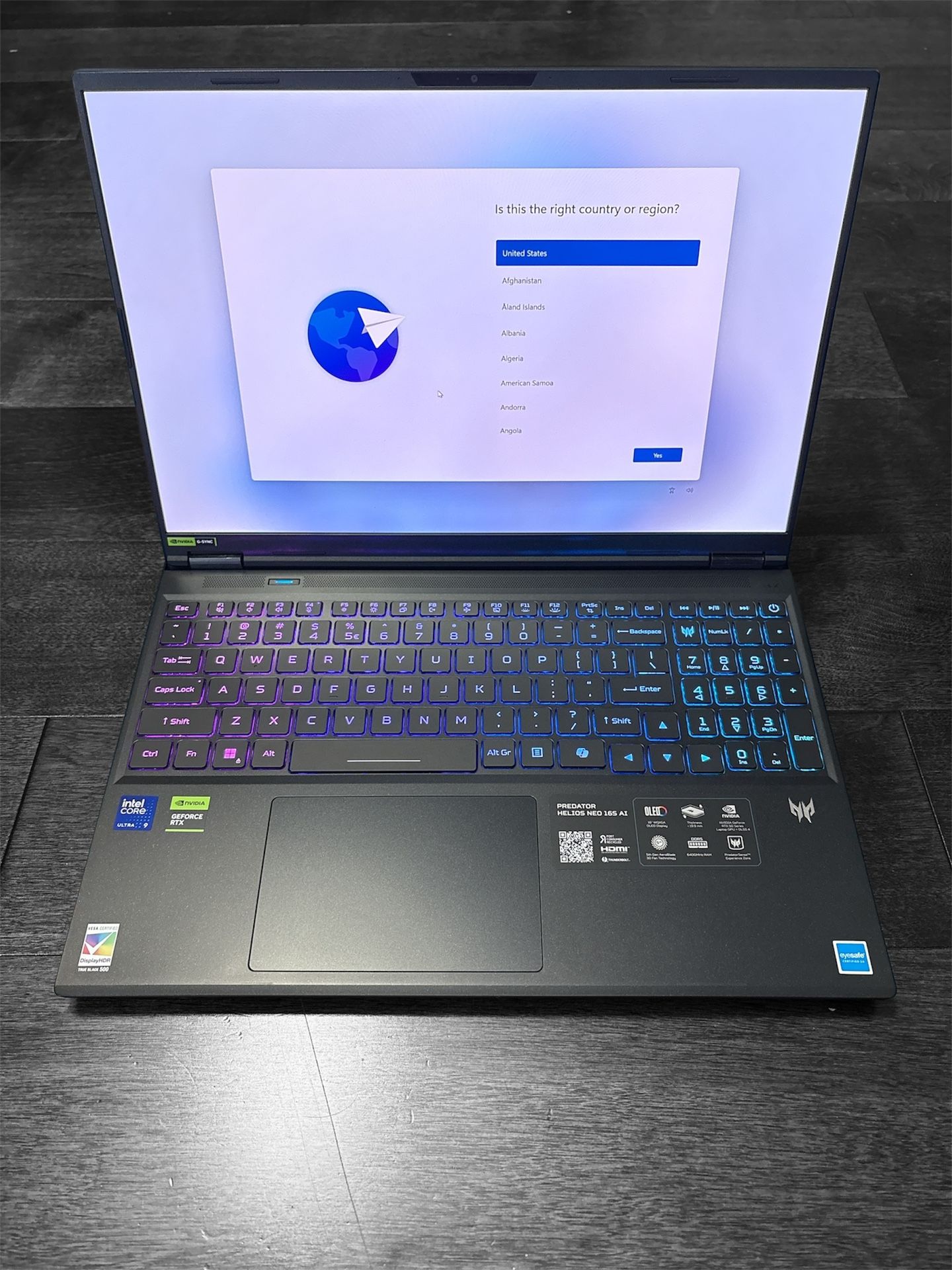 Acer Predator Helios Neo 16S OLED Gaming Laptop RTX 5070 TI / 32GB RAM/ 1TB/ MINT CONDITION