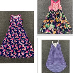 Bundle of 3 girls size 16 floral summer dresses -all gently used 