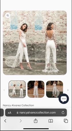 White wedding jumpsuit