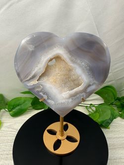 Crystal Sparkly Agate Heart