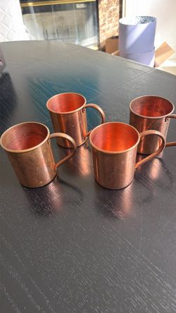 Set of 4 PAYKOC Copper Moscow Mule Mugs