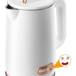 OLEGA Electric Kettle - 1500W Electric Tea Kettle 1.8L Stainless Steel Inner Electric Kettles for Boiling Water Auto Shut Off Boil-Dry Protection Elec