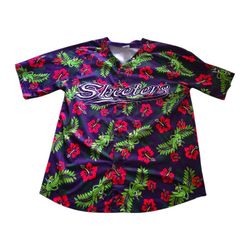 Sugar Land Skeeters Hawaiian Print Jersey Swatson 20 Houston AAA Men Sz XL
