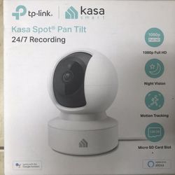 TP-Link - Kasa Spot Pan and Tilt Indoor 1080p Wi-Fi Wireless  Camera.