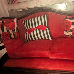 Red Vintage Sofa
