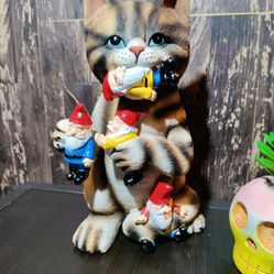 Cat A Gnome Resin Statue