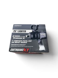 Earthquake XT EQ1PGXT 1” Composite Pistol-Grip Air Impact Wrench – 2300 FT-LBS Torque