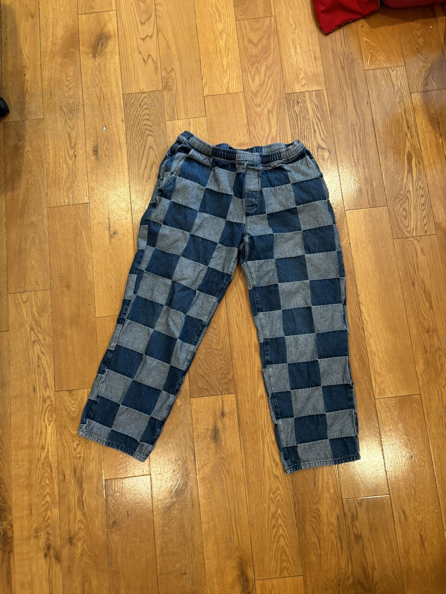 Vintage Checkered Jeans