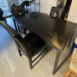 Black Kitchen Table 