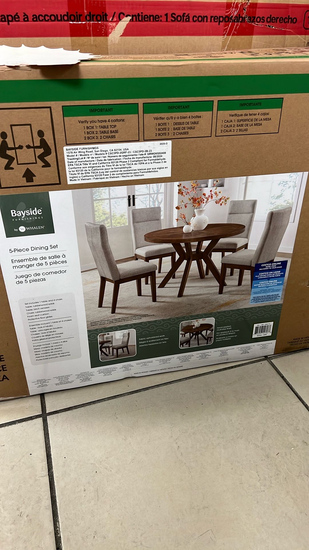 Dining table set