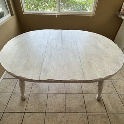 Shabby Chic White Washed Table!