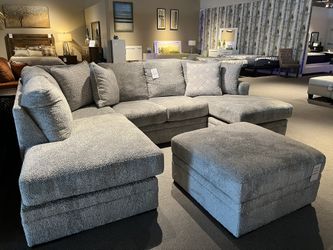 Light Brown 2pc Double Chaise Sectional 