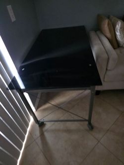 Desk and shelf
