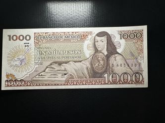 Mil Pesos Sorjuana Sin Circular $20.00