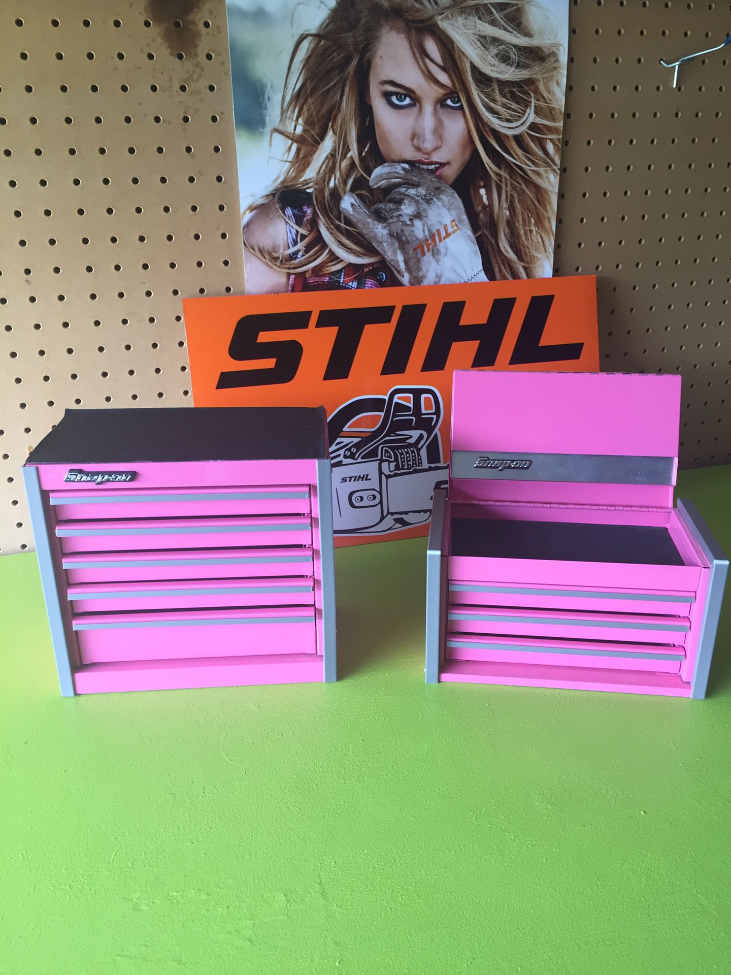 Snap on Pink mini-micro top chest tool box Rare limited edition (like new)