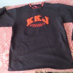 Vintage karl Kani Jeans Crewneck Sweatshirt 90s Embroidered Men’s 2XLT