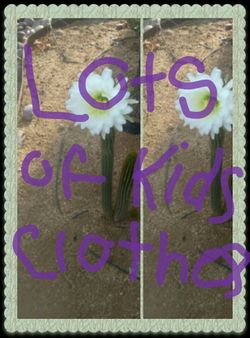 Lots of kids clothes different sizes