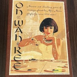 Oh Wah Ree Bookshelf Board Game Complete 1962 Strategy 3M Game