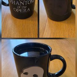 Vintage 1986 Magic Color Changing / Heat Activated Phantom of the Opera Mug - Valentine's Gift
