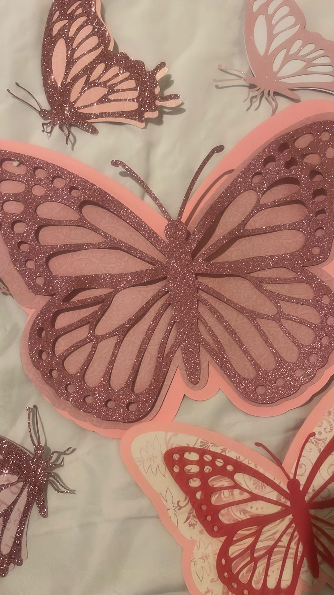 Cardstock Butterflies 8 Total With Magnets