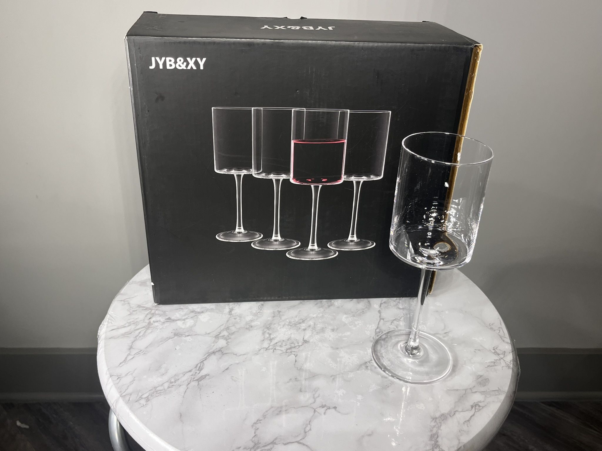 Wine Glassware JYB&XY, Threshold, And A Bonus Wine Bottle Rack