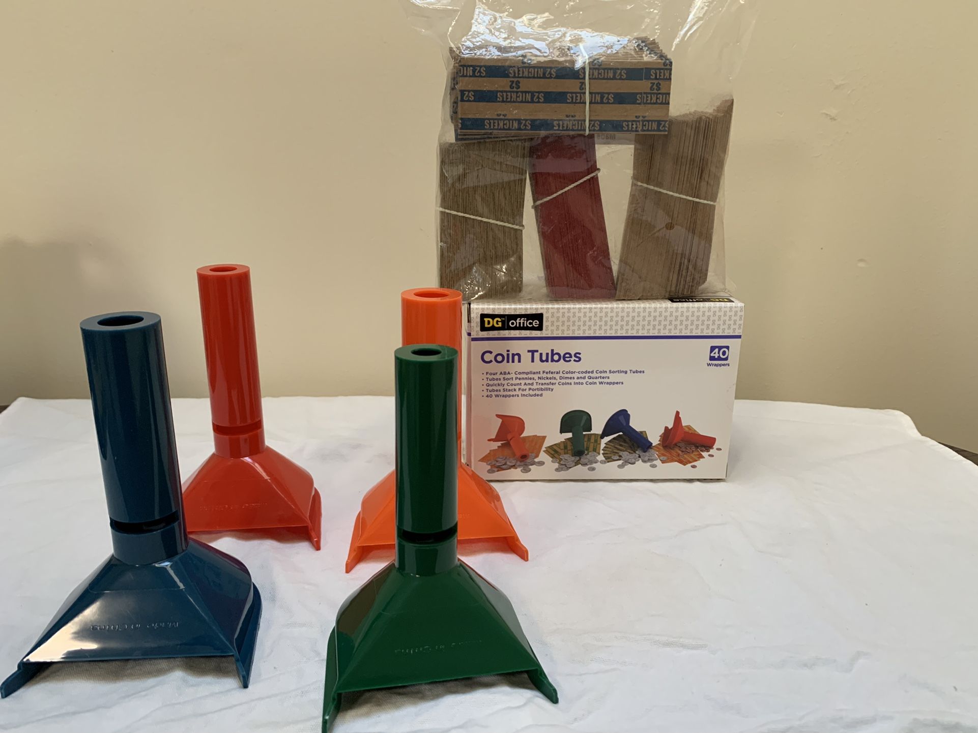 Coin Rollers With Wrappers