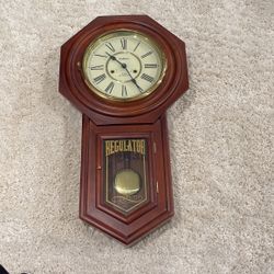 wall clock with pendulum