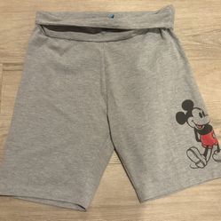 Juniors Mickey Mouse Biker Shorts Size Medium 