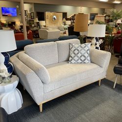 Brand New Mid-Mod Inspired Loveseat 