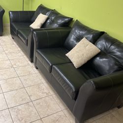 4 Black Loveseat 