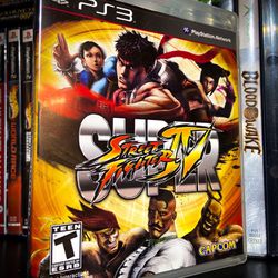 Super Street Fighter IV 4 Original (Sony Playstation 3 Ps3)w/ Manual 