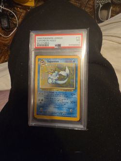 1999 Pokemon Jungle Vaporeon Holo PSA 7 NM
