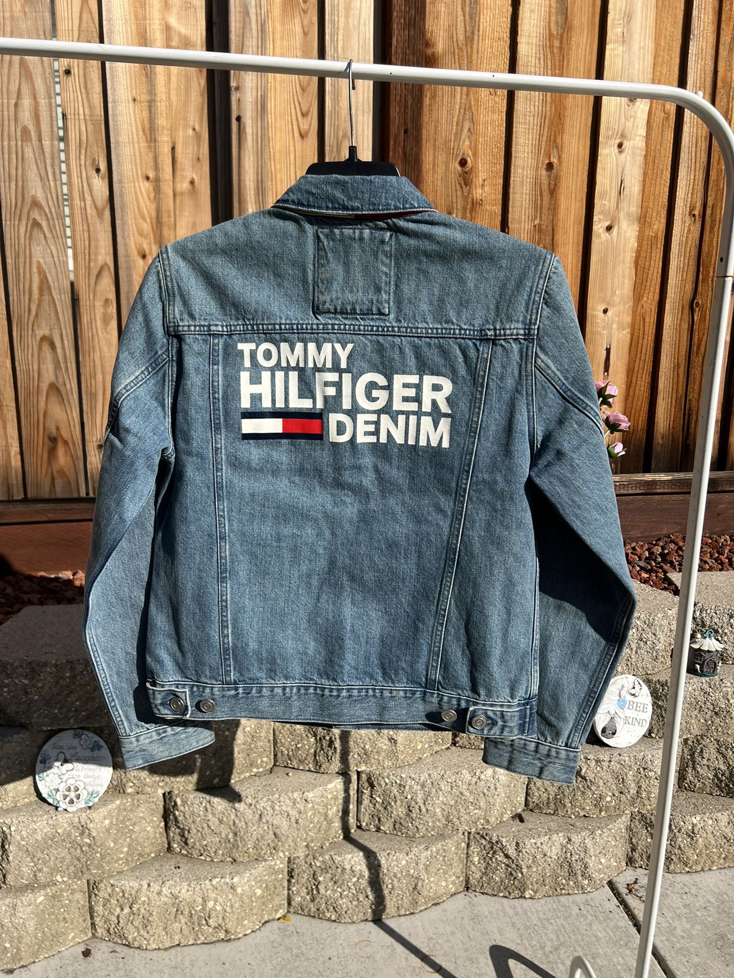 New Small Mens Tommy Hilfiger Denim Jean Jacket