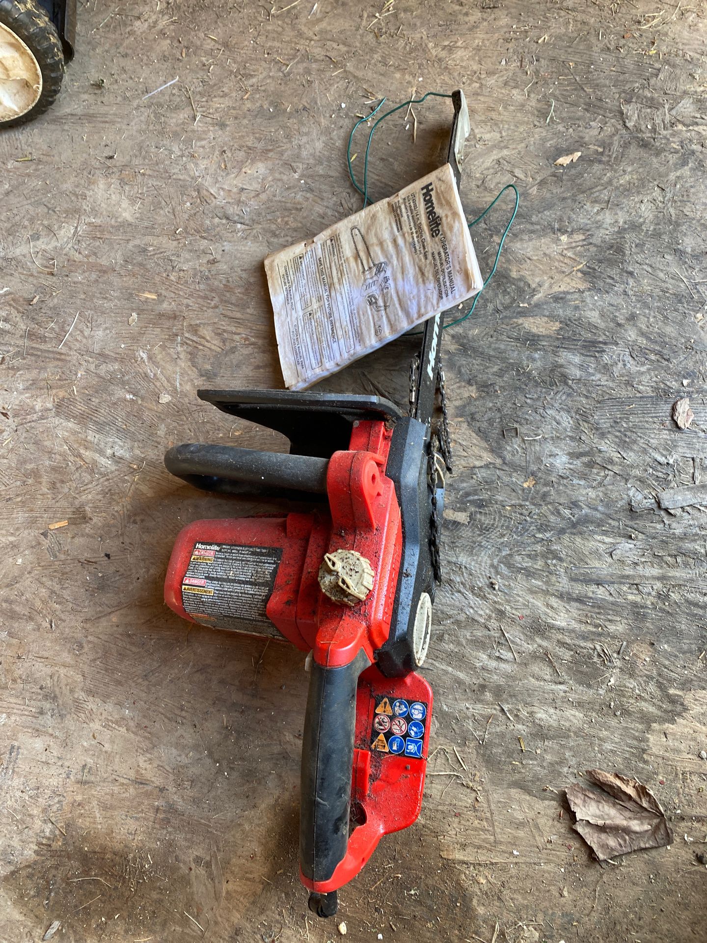 Homelite electric chain saw