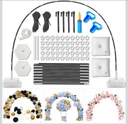 Balloon Arch Stand,10 Feet W x 9 Feet H Adjustable Balloon Arch Kit with Base,Balloon