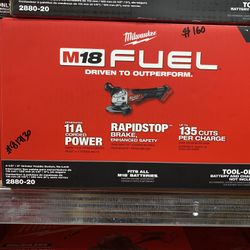 Milwaukee M18 FUEL 18V Lithium-Ion Brushless Cordless 4-1/2 in./5 in. Grinder w/Paddle Switch (Tool-Only)