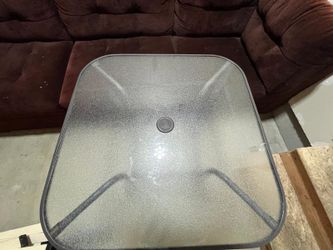 Living room couches with table