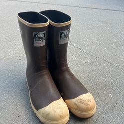 Servus Boots: Men's 22148 Copper Tan Steel Toe Waterproof Neoprene Boots